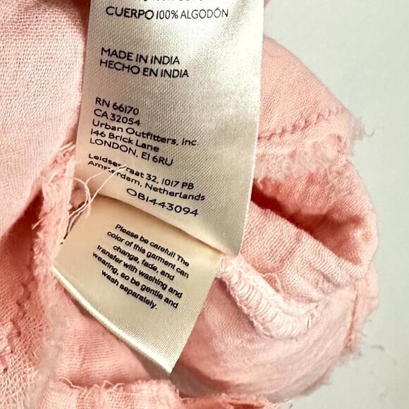 FREE PEOPLE Summer Daydream Tunic Shirt in Flamingo Size Small - Picture 7 of 9
